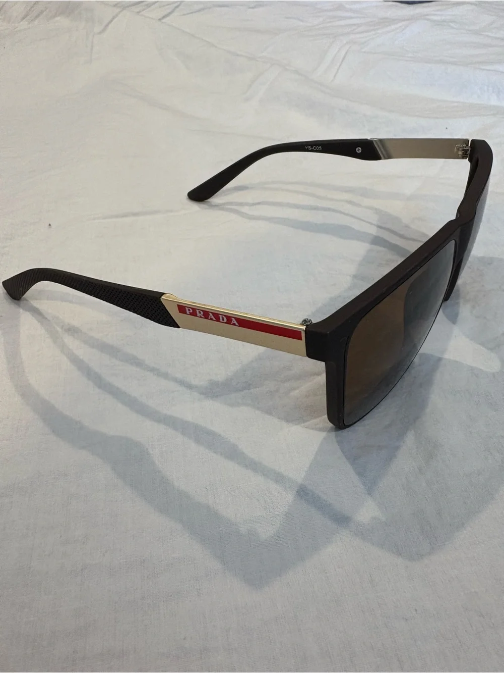Prada Brown Linea Rossa Sunglasses
